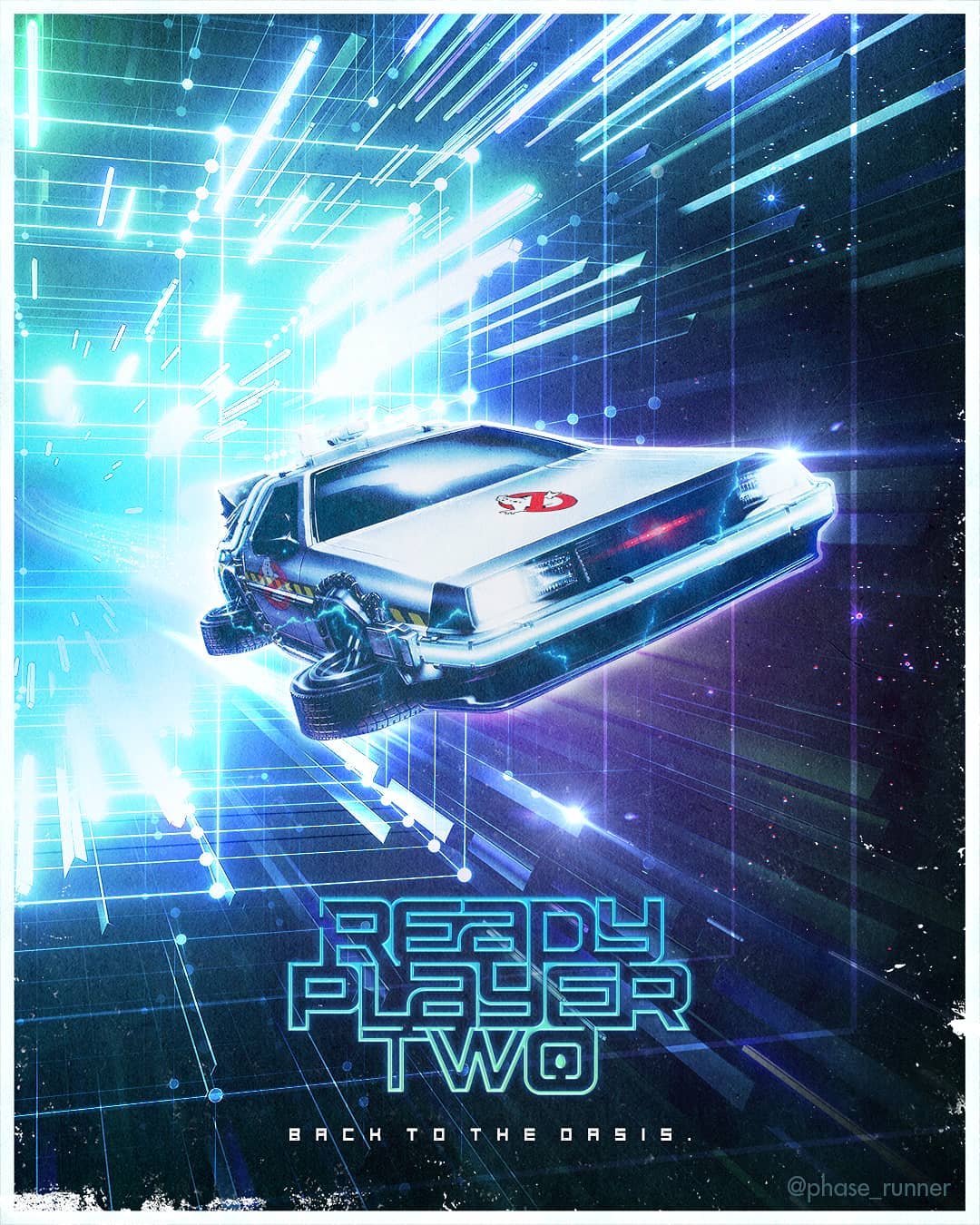 Ready Player Two Fan Poster Features Ghostbusters-Back to the Future Mash-Up