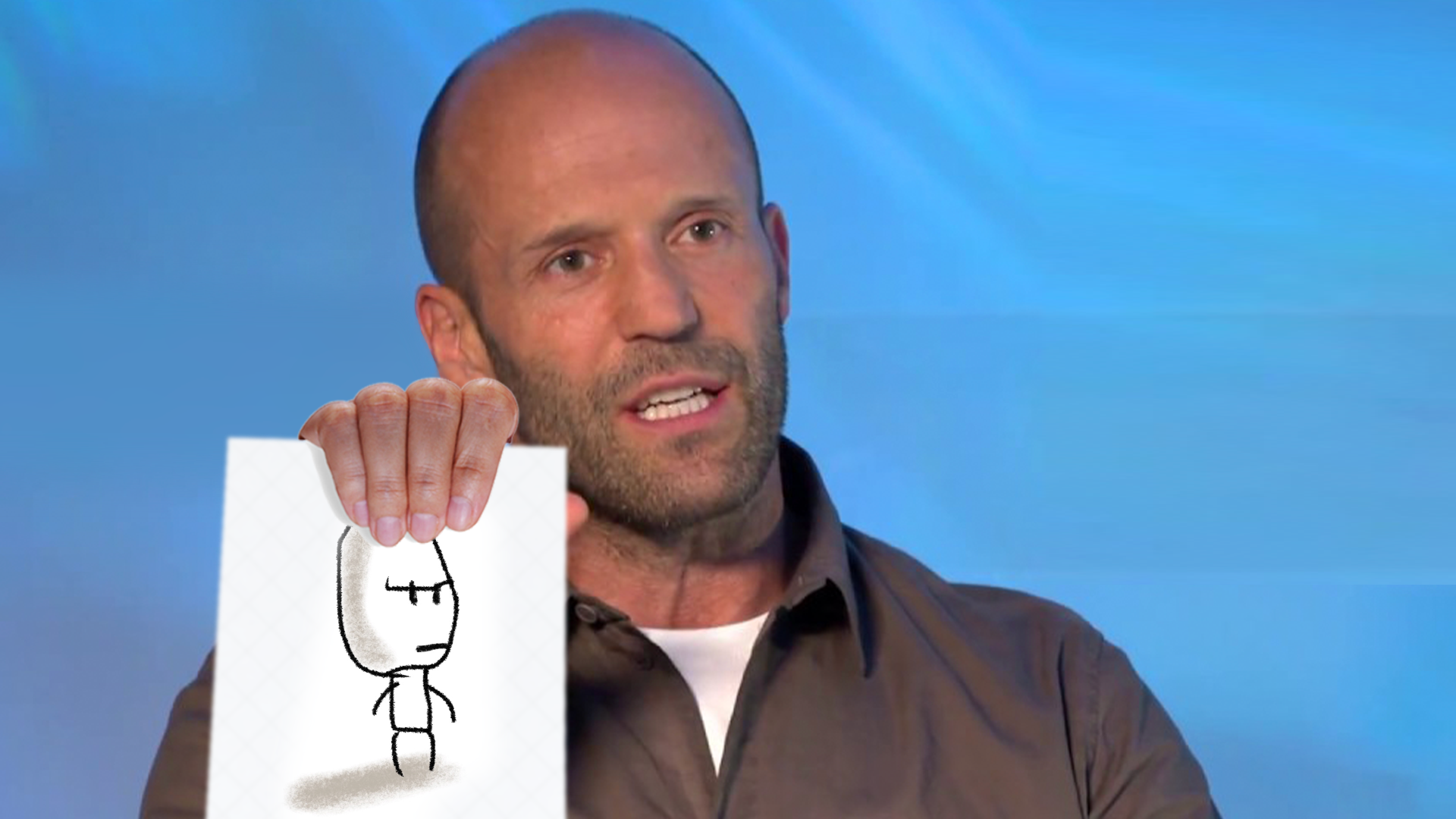 Artist Draws One Jason Statham Doing Menial Tasks For Every Twitter Like