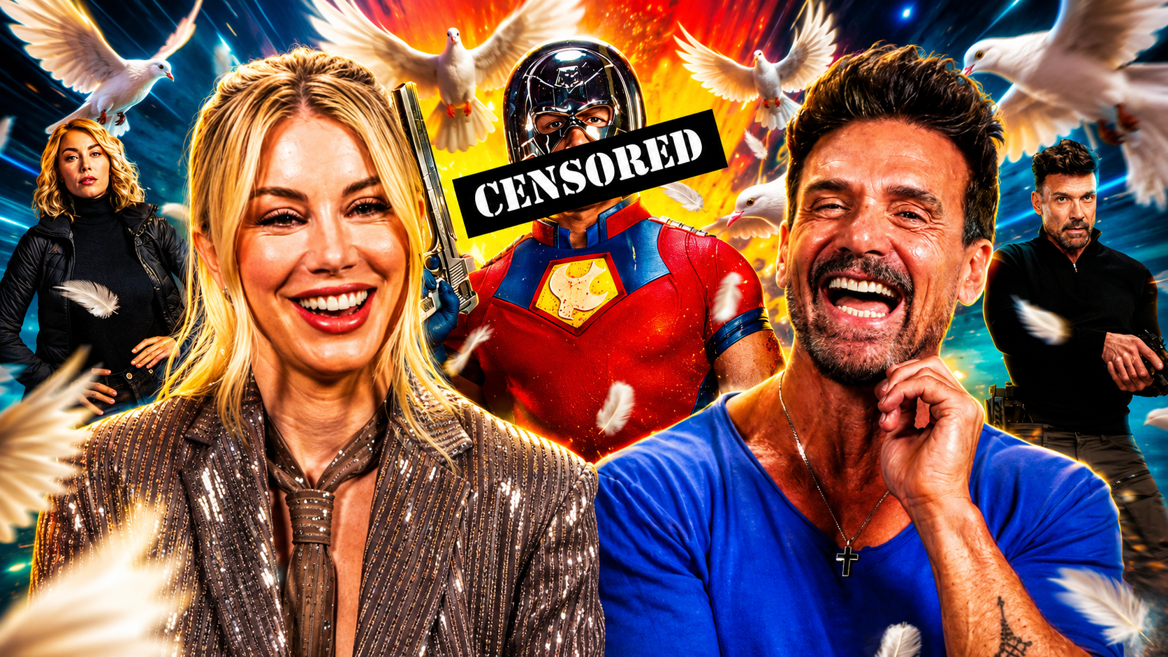 Jennifer Holland & Frank Grillo Call Me A C*** In Peacemaker Season 2 Interview