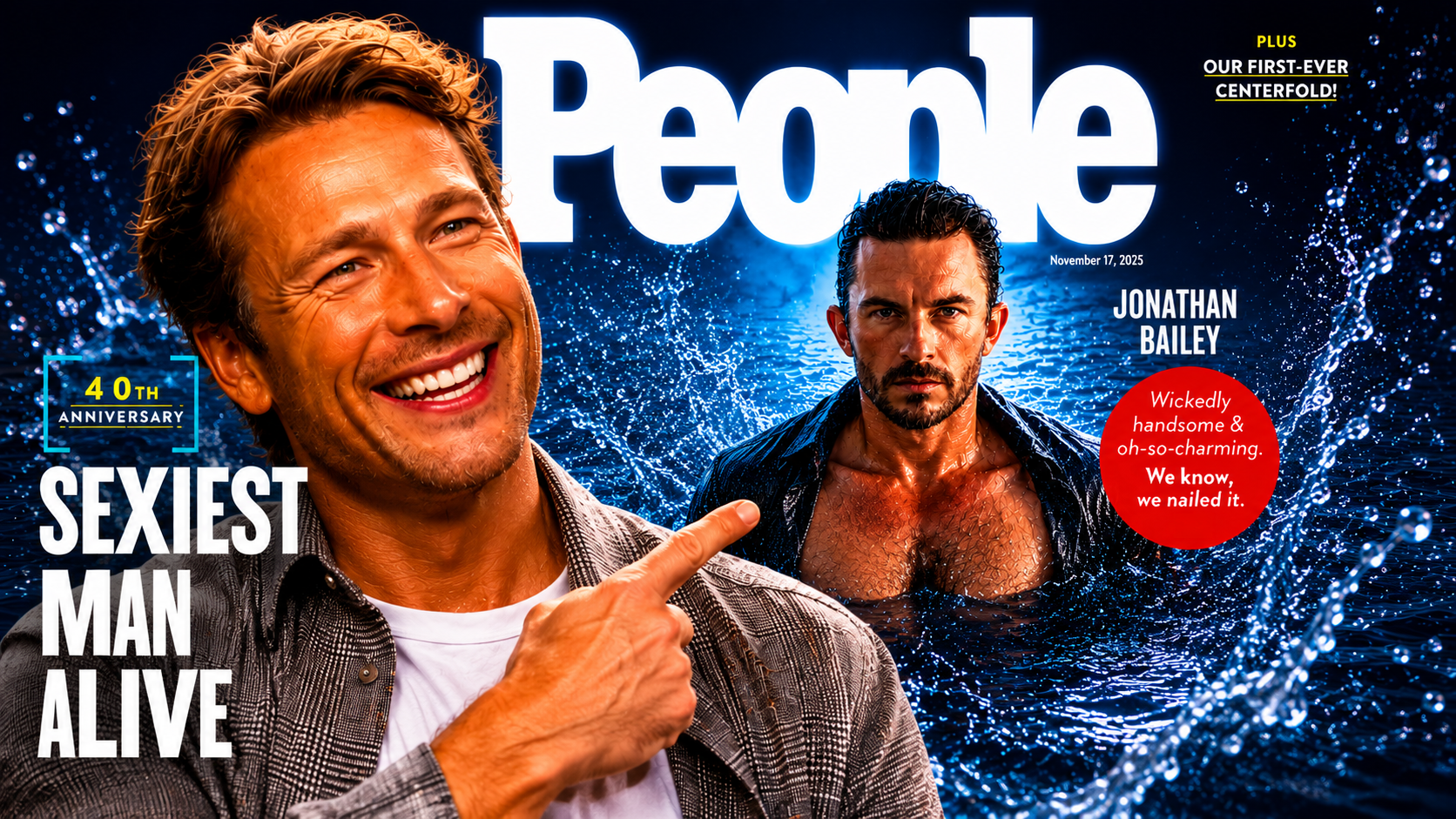 Glen Powell Reacts to Losing PEOPLE’s Sexiest Man Alive to Jonathan Bailey